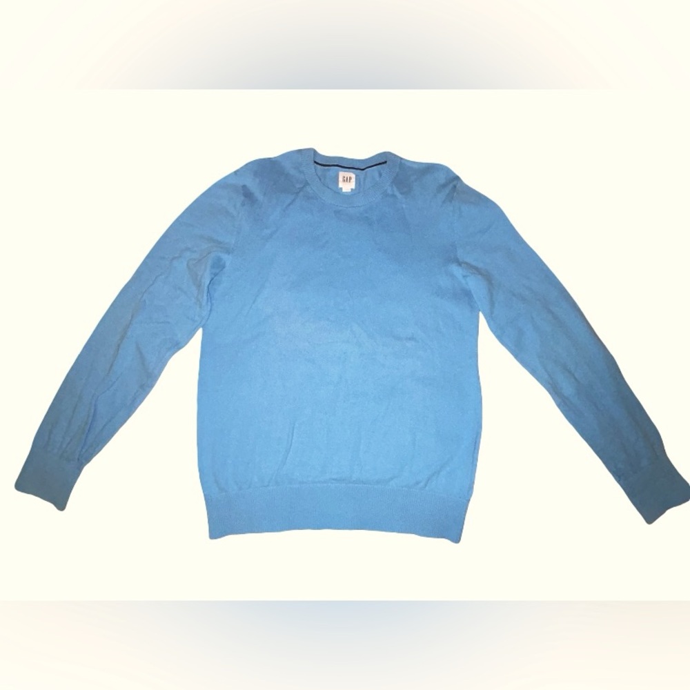 GAP Blue Crewneck Sweater Soft Knit Casual